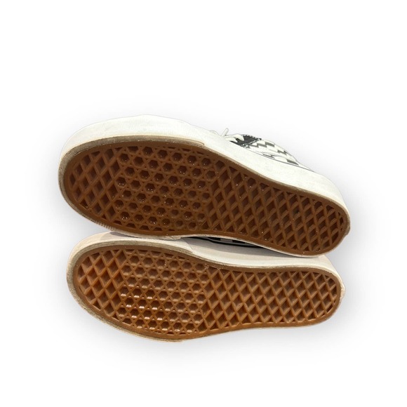 * Vans Women's Sk8-high Tapered Stackform Black/White Suede Sneakers - Picture 4 of 5